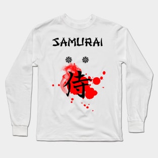 Japanese Samurai Kanji Art – Cool Gift Long Sleeve T-Shirt